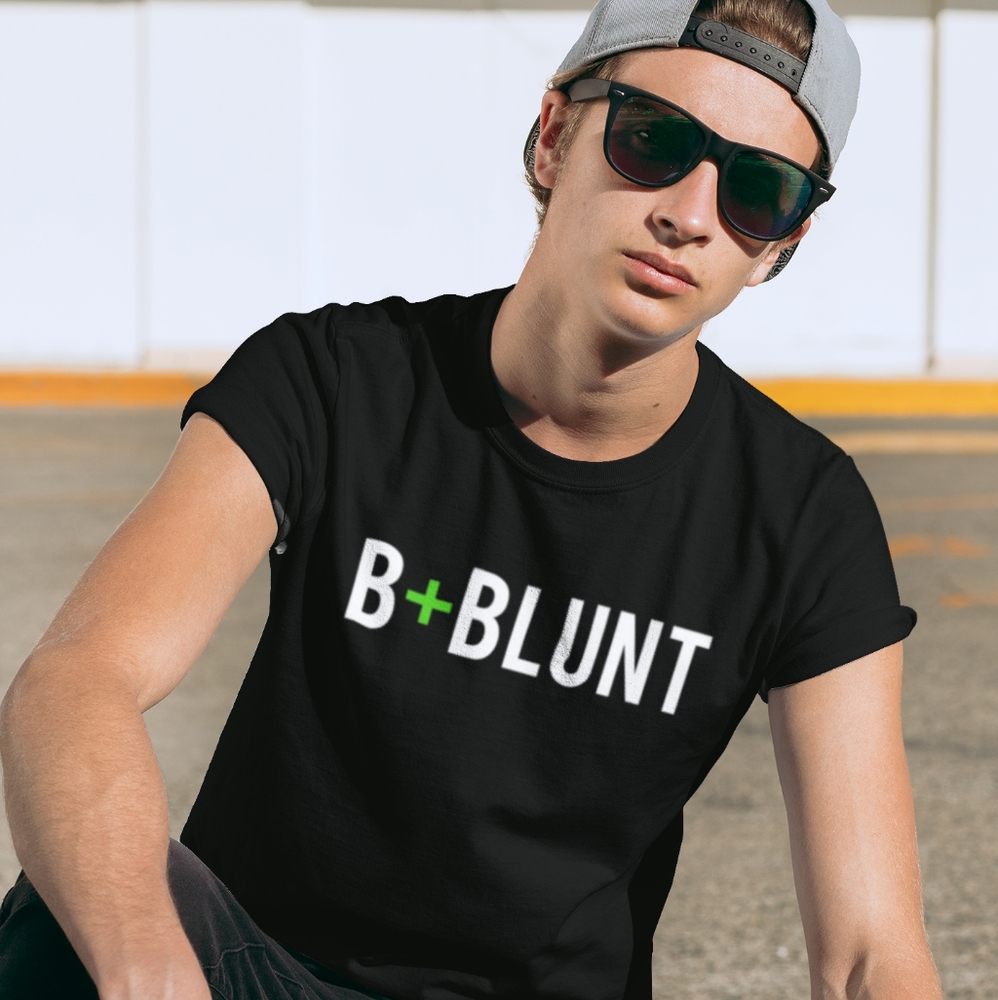 B+Blunt Graphic T-Shirt Be Blunt M-3X NEW Unisex Be Blunt Streetwear Shirt